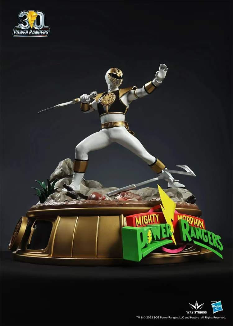 【PRE-ORDER】Way Studios - Hasbro Licensed - White Ranger Power Ranger Resin GK