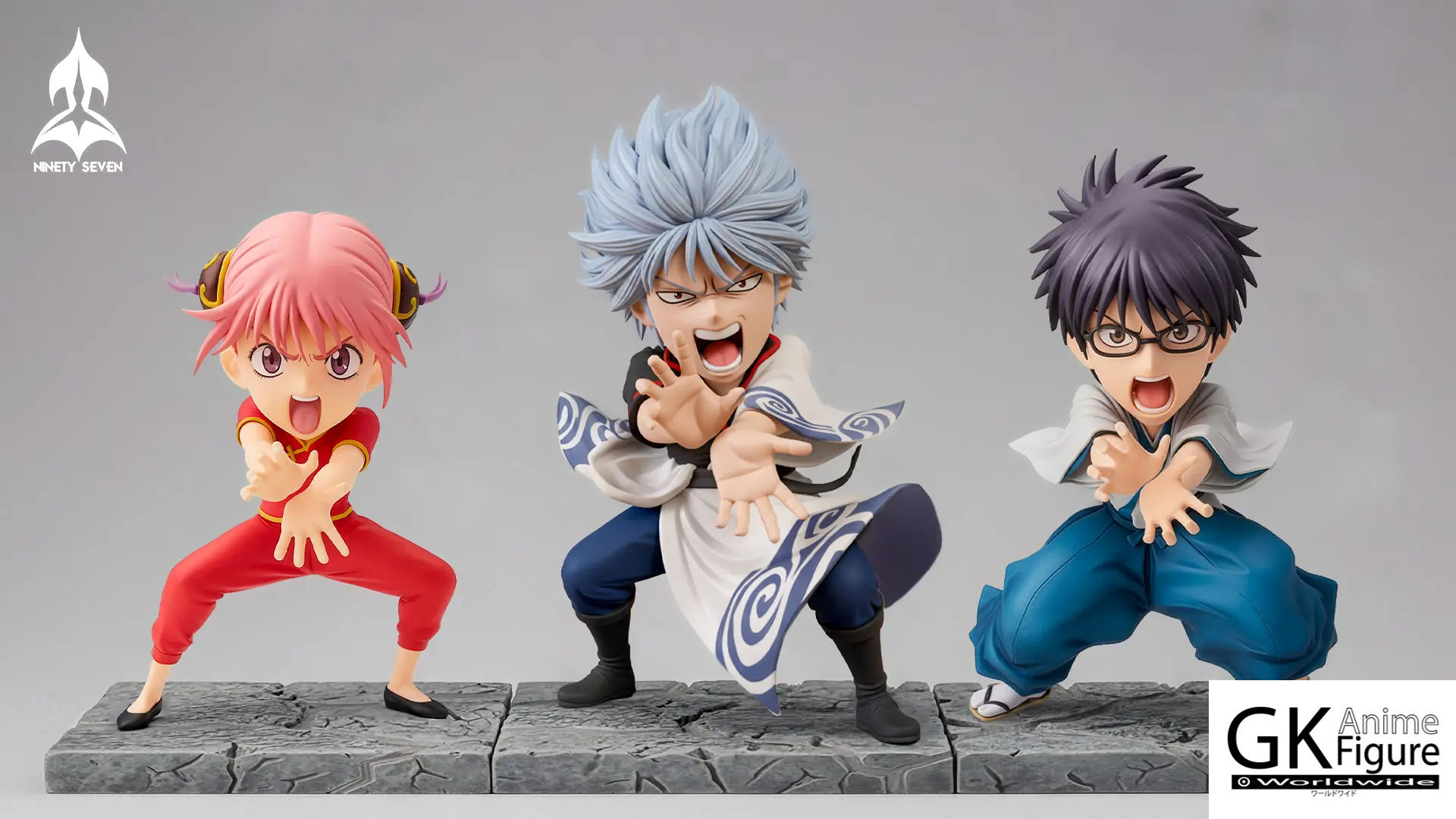【PRE-ORDER】NINETY SEVEN Studio - Yorozuya Trio Gintama Resin Statue GK Figure