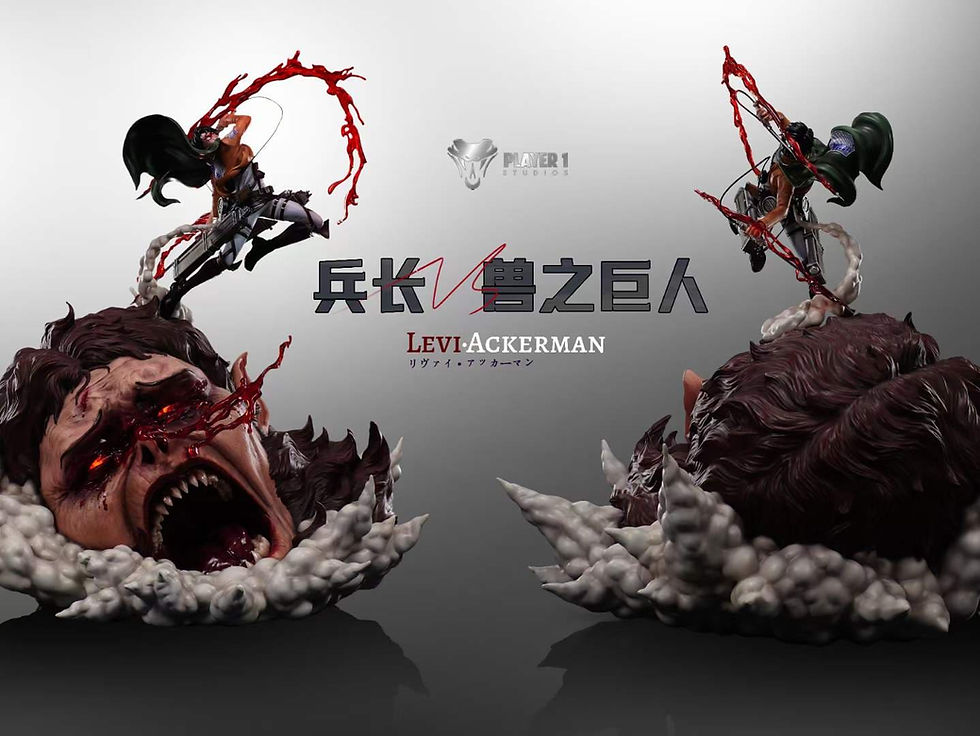 Thumbnail: 【ready stock】Player 1 Studio - Attack On Titan - Levi Ackerman vs Beast Titan GK