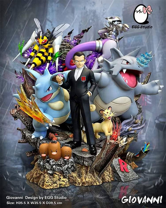 PRE-ORDER】Egg Studio - Pokemon - Giovanni Team Resin Statue GK