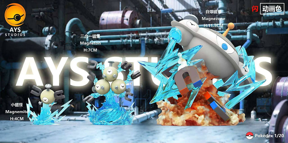 Thumbnail: 【PRE-ORDER】 AYS Studio - Pokemon - Magnemite Evolution Group Resin Statue GK
