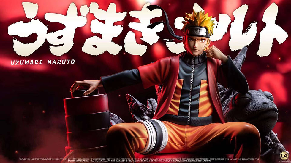 Thumbnail: Series 003 - Sitting Uzumaki Naruto Naruto Shippuden Resin Statue (Pre-Order)