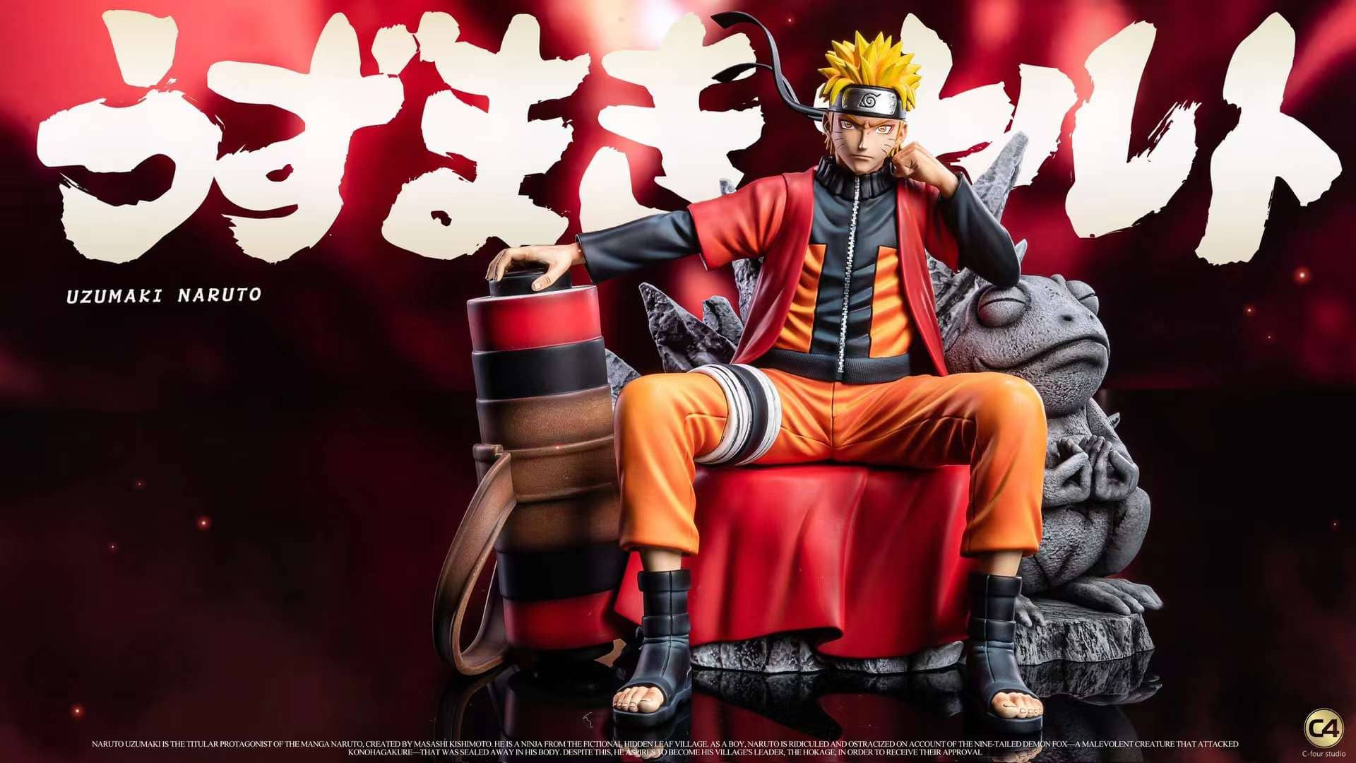 【PRE-ORDER】C4 Studio - Naruto Shippuden Series 003 - Sitting Uzumaki Naruto GK