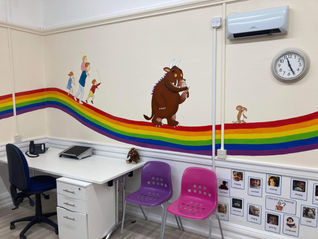 Trinity Ruhl Artist - Murals. LD North East Rainbow Room Mural.