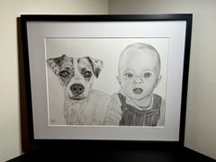 Trinity Ruhl Artist - Family Portraits. Hand Drawn Portrait