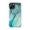 Thumbnail:  Turquoise & Gold Flowing Abstract Phone Case | Tough Cases for iPhone & Samsung