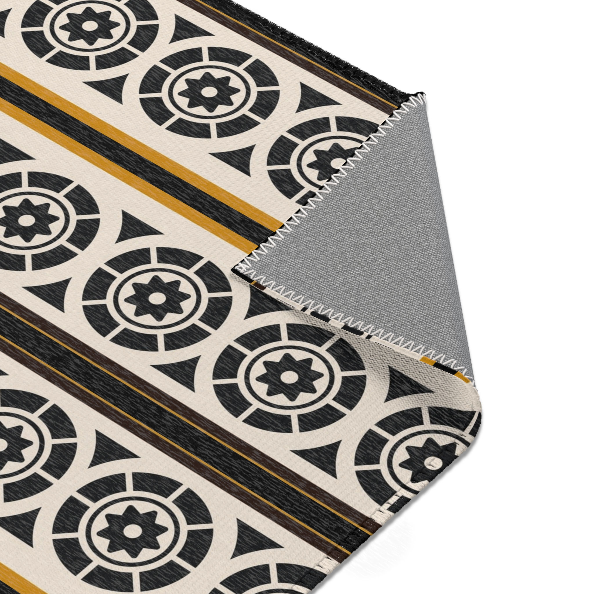  Contemporary Geometric Round Circle Area Rug – Designer Home Decor