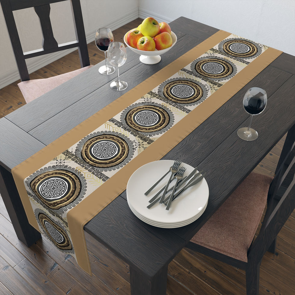 Thumbnail:   Aztec Sun Table Runner –  Luxury Home Decor - Dining Accessory