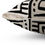 Thumbnail: Cool Cozy Cushion. Grey Silver & Black Polynesian Inspired Mud Cloth Motifs. 