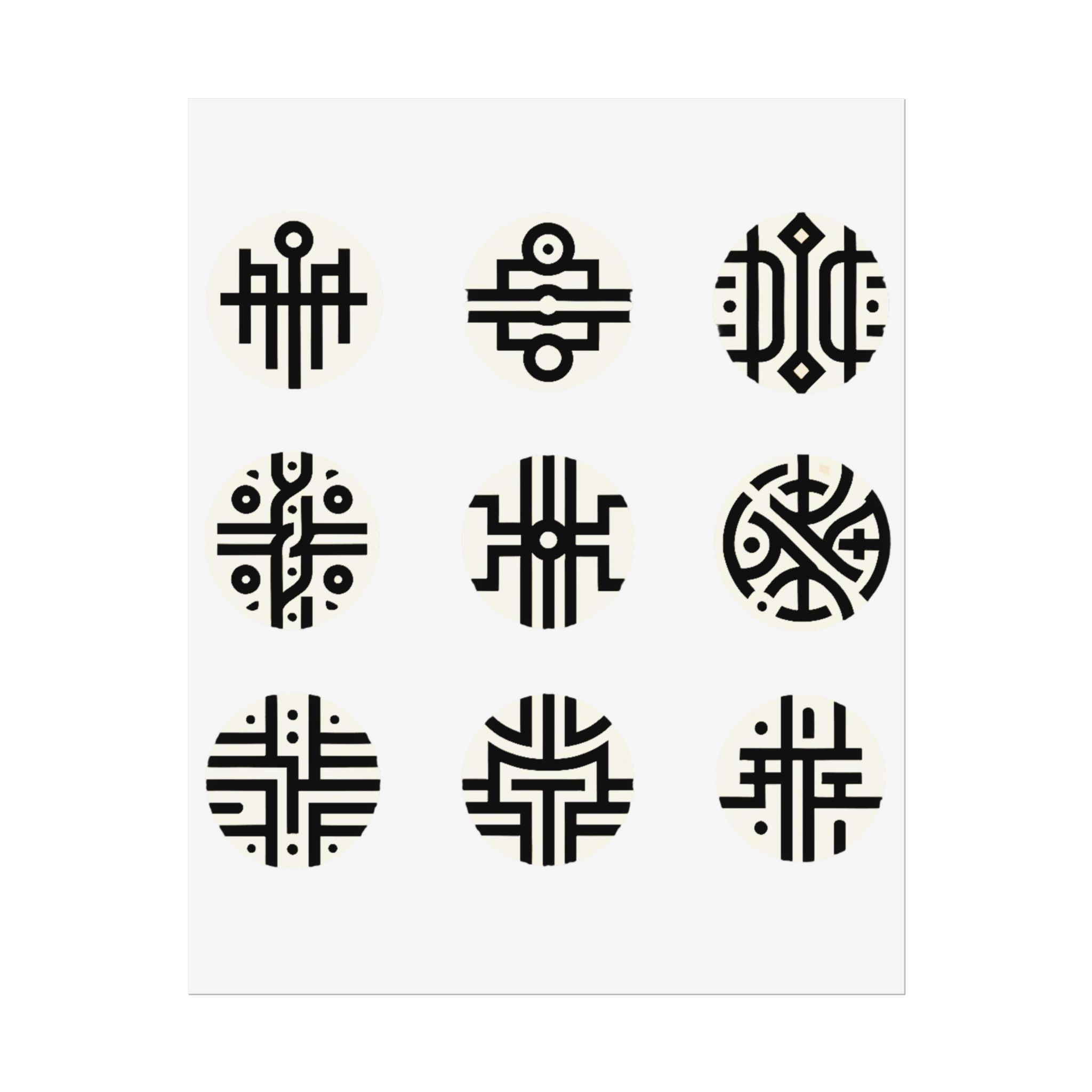 Symbolism Art Print - Rolled Poster -Contemporary Art Design Poster - Home Decor