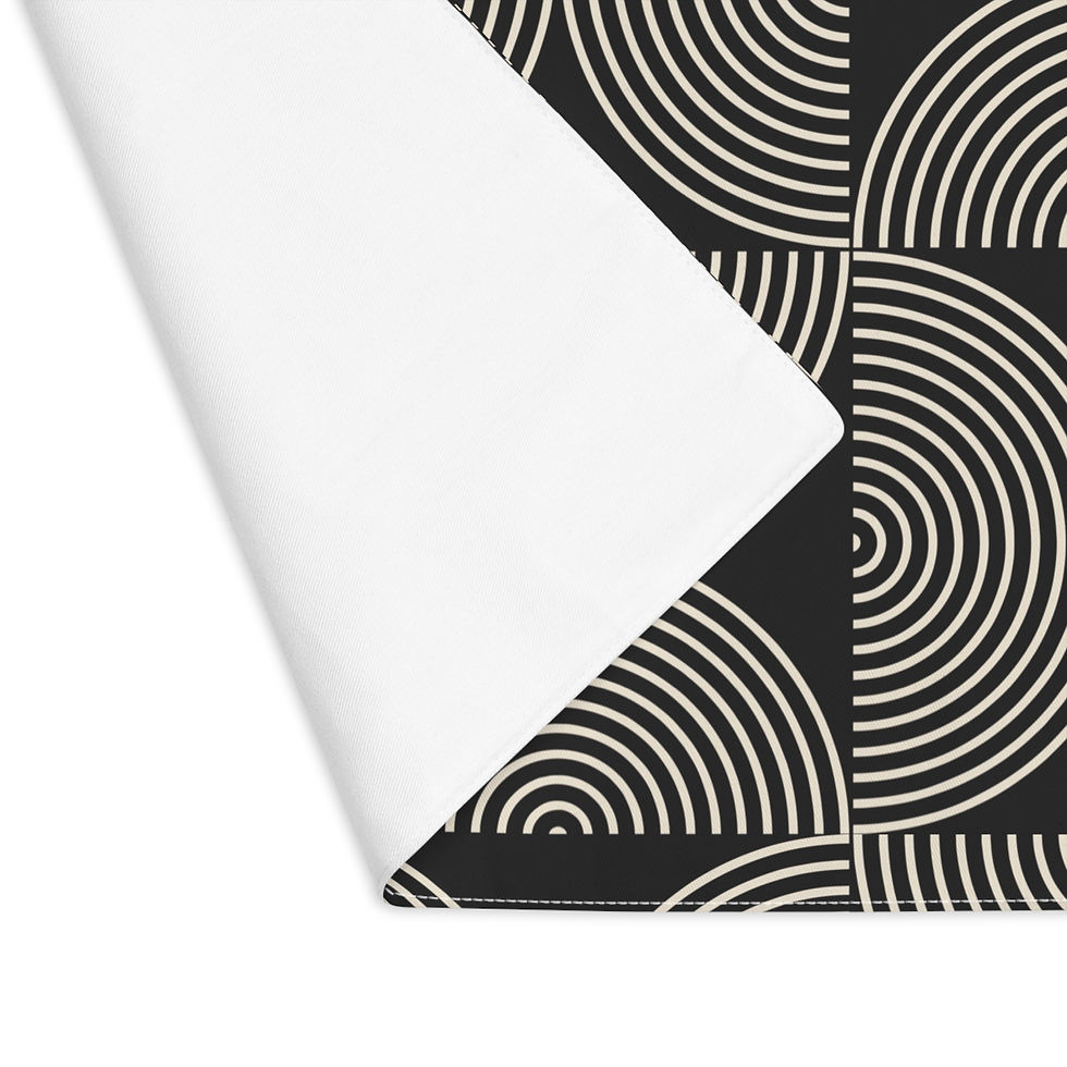 Thumbnail:  Mid-Century Abstract Boho Placemat 1pc.- Designer Dining Decor- Home Lifestyle 