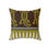 Thumbnail: Polynesian Style Faux Suede Square Cushion with Tribal Motifs - Removable Cover 