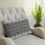 Thumbnail: Contemporary Black and White Tribal Cushion - 100% Cotton Drill with Filling