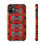 Thumbnail:  Red Black & White Māori Symmetrical Tough Phone Case for iPhone & Samsung