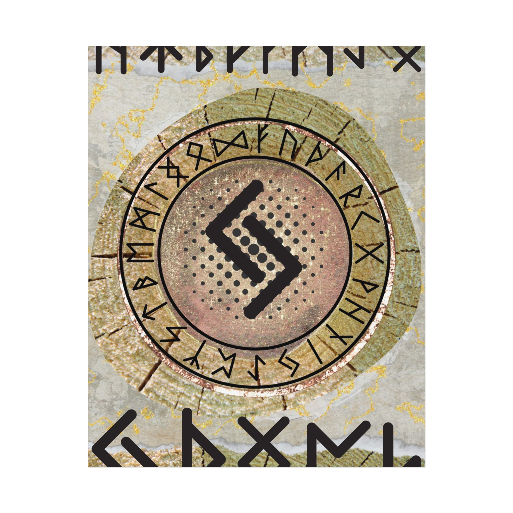  Modern Abstract Sigil Art Print - Rolled Poster - Boho Style - Home Decor