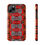 Thumbnail:  Red Black & White Māori Symmetrical Tough Phone Case for iPhone & Samsung