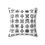 Thumbnail: Contemporary Abstract Black and White Cushion - Faux Suede Decorative Pillow