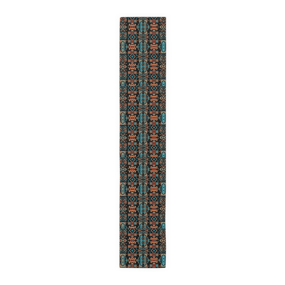 Thumbnail:  Boho  Vintage Style Table Runner | Home Decor | Tribal Motif Table Decoration
