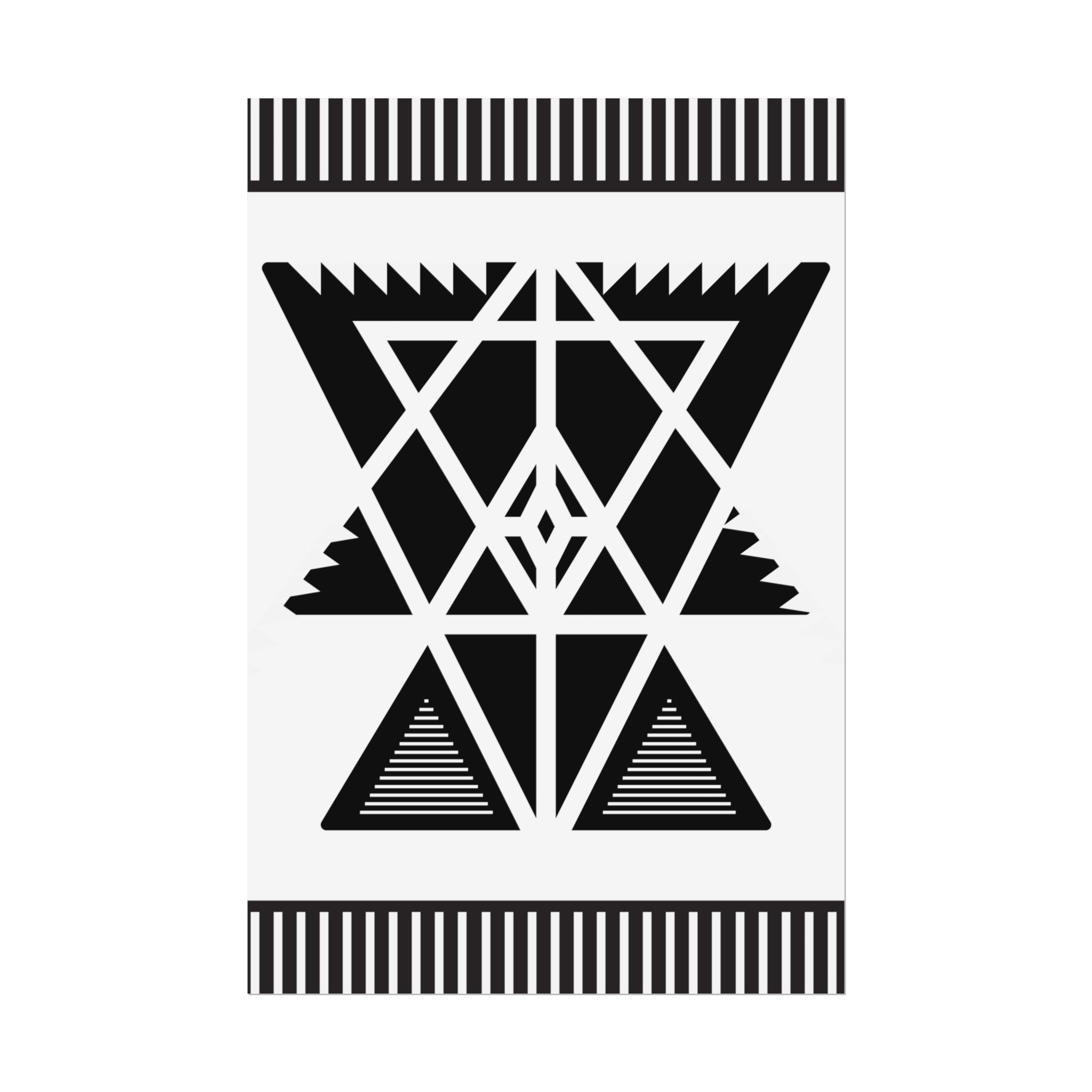 Geometric Abstract Art Print - Rolled Posters - Contemporary Design - Home Decor