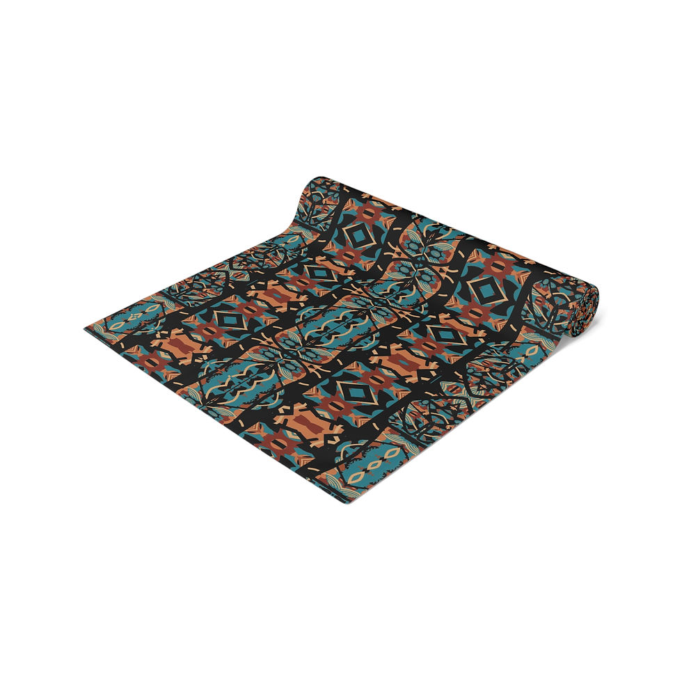 Thumbnail:  Boho  Vintage Style Table Runner | Home Decor | Tribal Motif Table Decoration