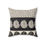 Thumbnail: Black & Cream Faux Suede Square Cushion with Bold Aztec Motifs -Removable Cover 
