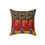 Thumbnail: Contemporary Abstract Cushion - Black Red and Gold - Faux Suede  Removable Cover