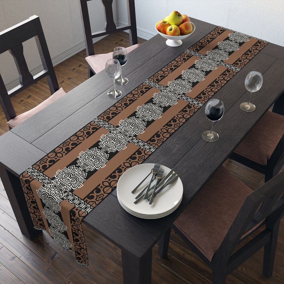 Thumbnail: Bold Bali Style Table Runner | Home Decor | Artistic Table Decoration