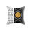 Thumbnail: Bold Gold Black and White Contemporary Cushion with Tribal Elements. 