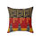 Thumbnail: Contemporary Abstract Cushion - Black Red and Gold - Faux Suede  Removable Cover