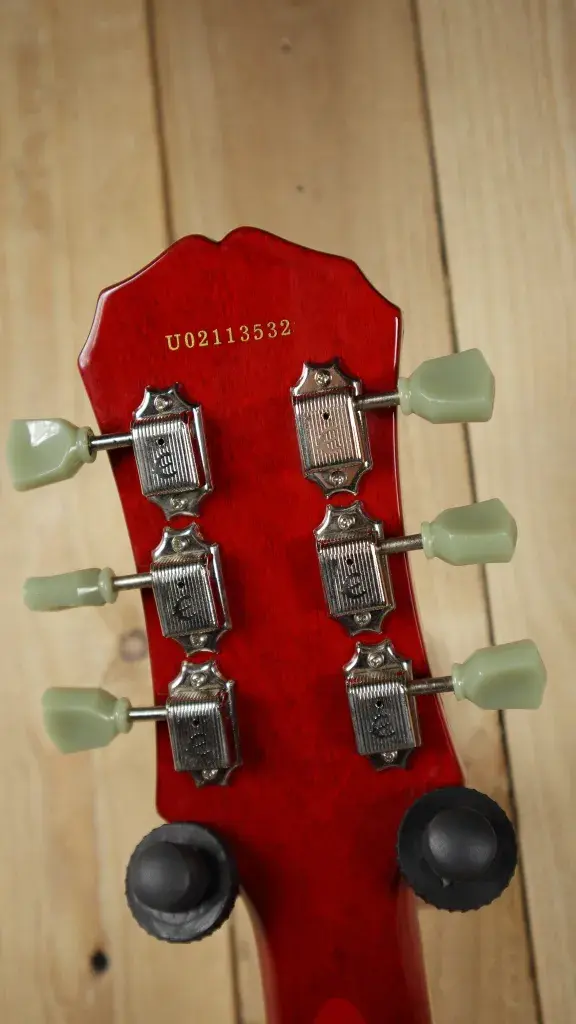 Thumbnail: Detail of the tuning pegs on the Epiphone Les Paul Standard
