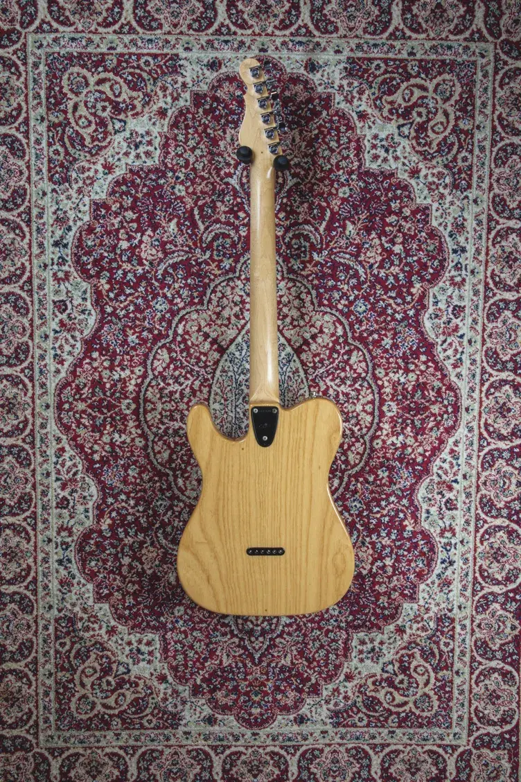 Full rear view of the 1996 G&L ASAT Classic in Blonde