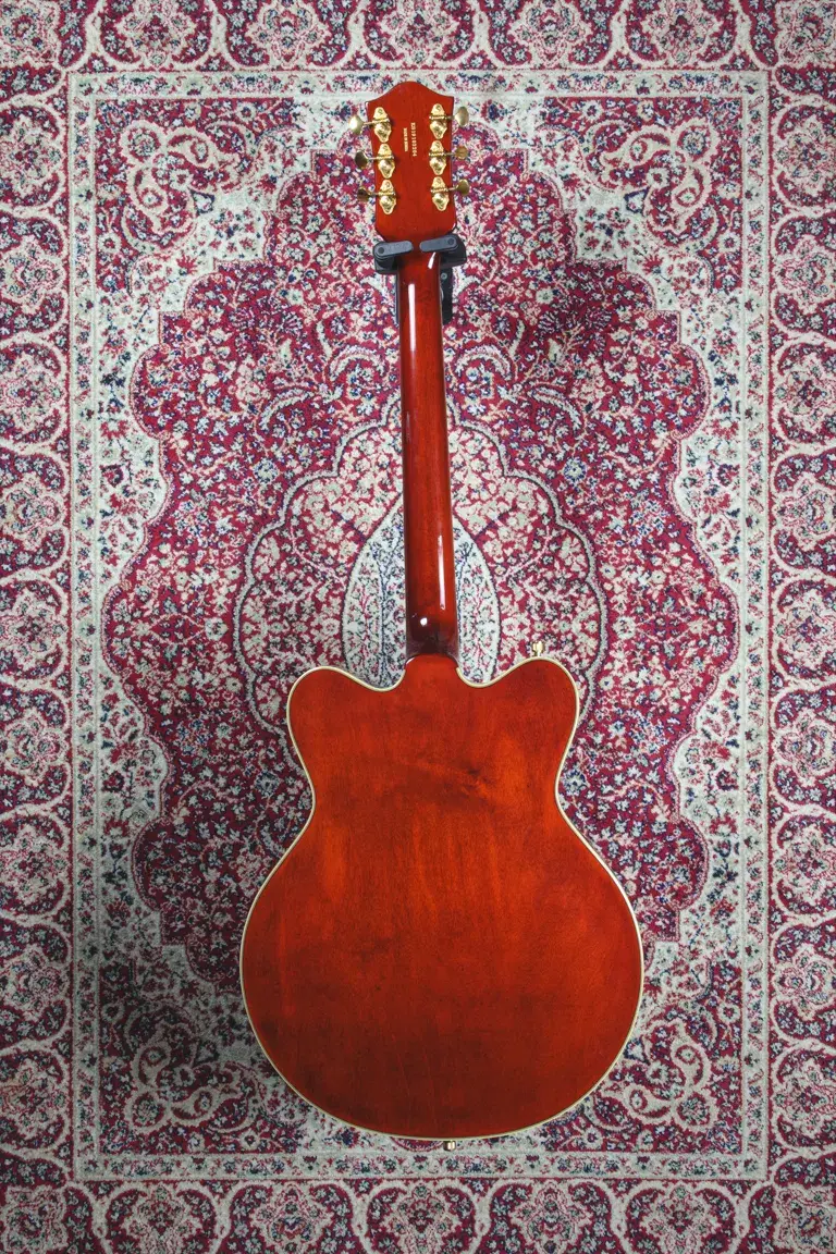 Full rear view of the Gretsch G5422TG body and neck