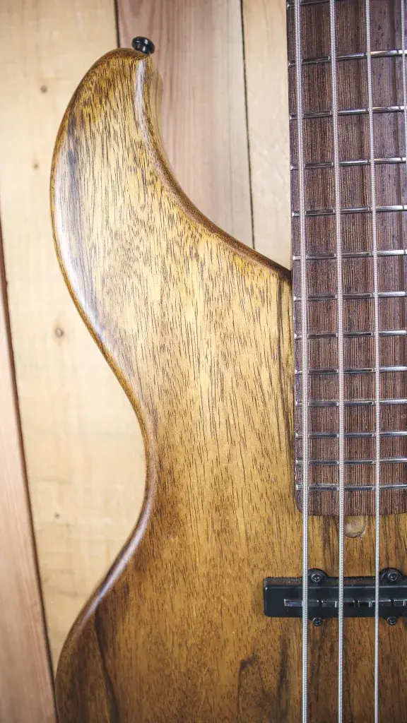 Thumbnail: Upper horn view on Dolan Custom Proteus 4 bass guitar