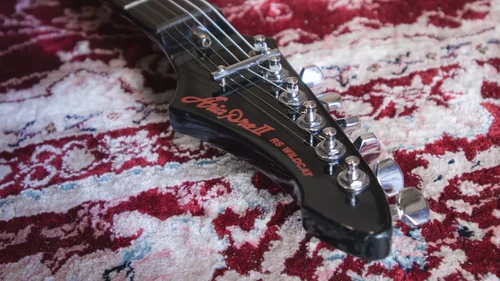 1986 Aria Pro II RS Wildcat in Black with Green Tint - Vintage Gem