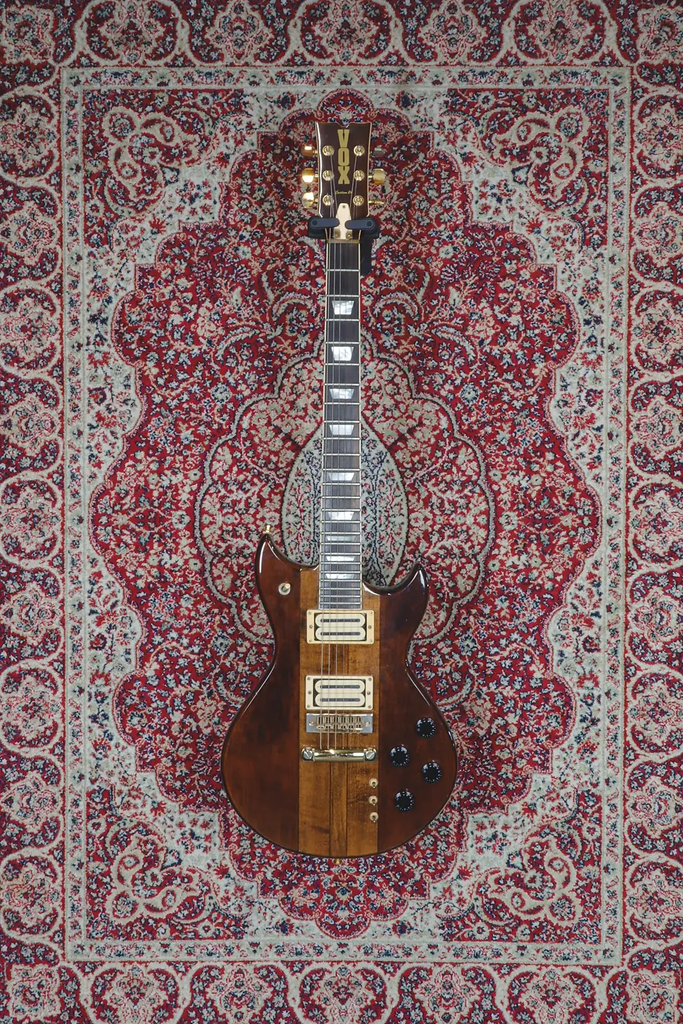Vox Custom 24 Made in Japan full front view natural finish