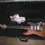 Thumbnail: Fender Reclaimed Old Redwood Stratocaster in case with accessories visible