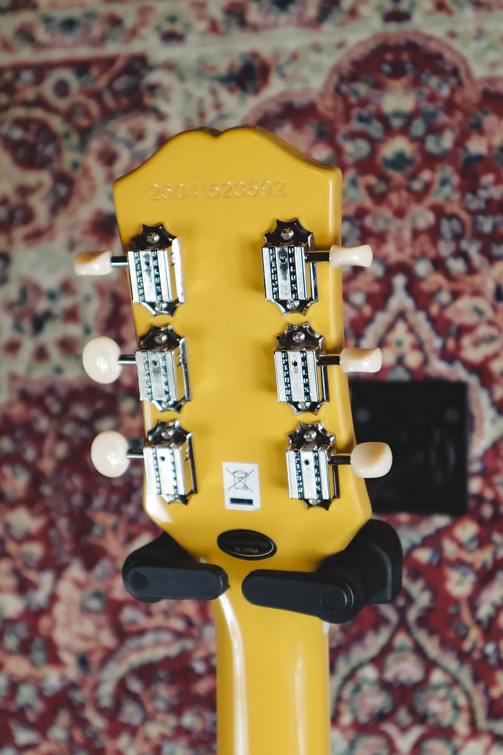 Thumbnail: Epiphone Les Paul Special rear headstock tuners detail