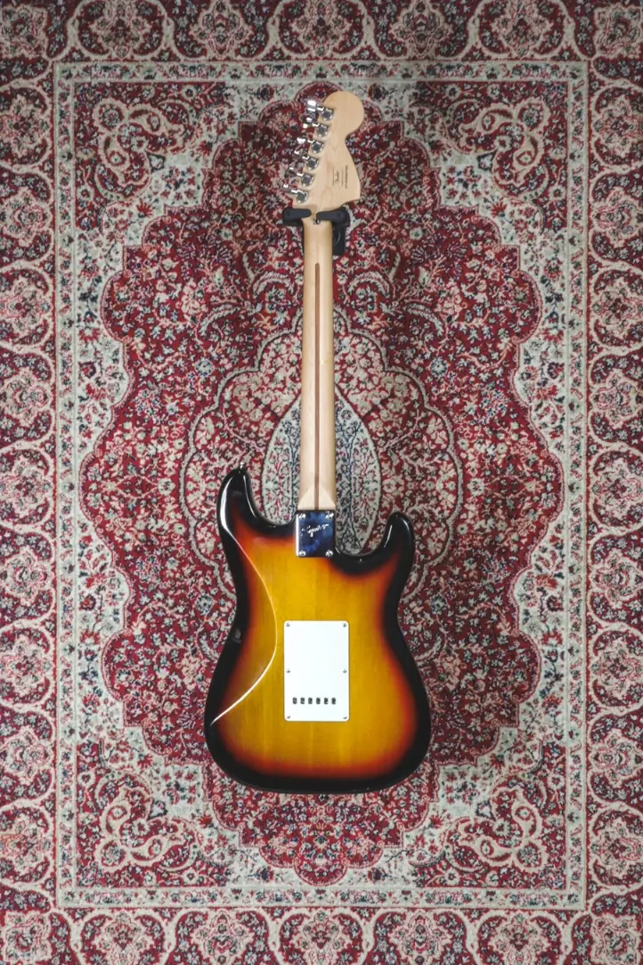 Left-handed Squier Affinity Stratocaster full rear