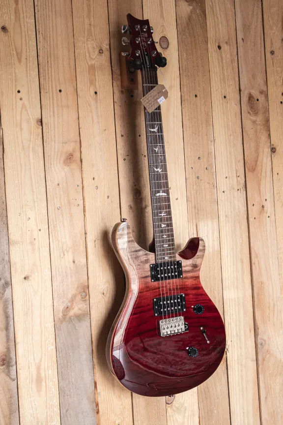 PRE-LOVED - PRS SE Custom 24 in Ltd Edition Charcoal Cherry Fade