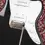 Thumbnail: Detail shot of white pickguard, volume and tone knobs on G&L Doheny Tribute guitar