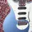 Thumbnail: BMG Brian May Special LE Windermere Blue – Side Angle Displaying Bridge and Tremolo