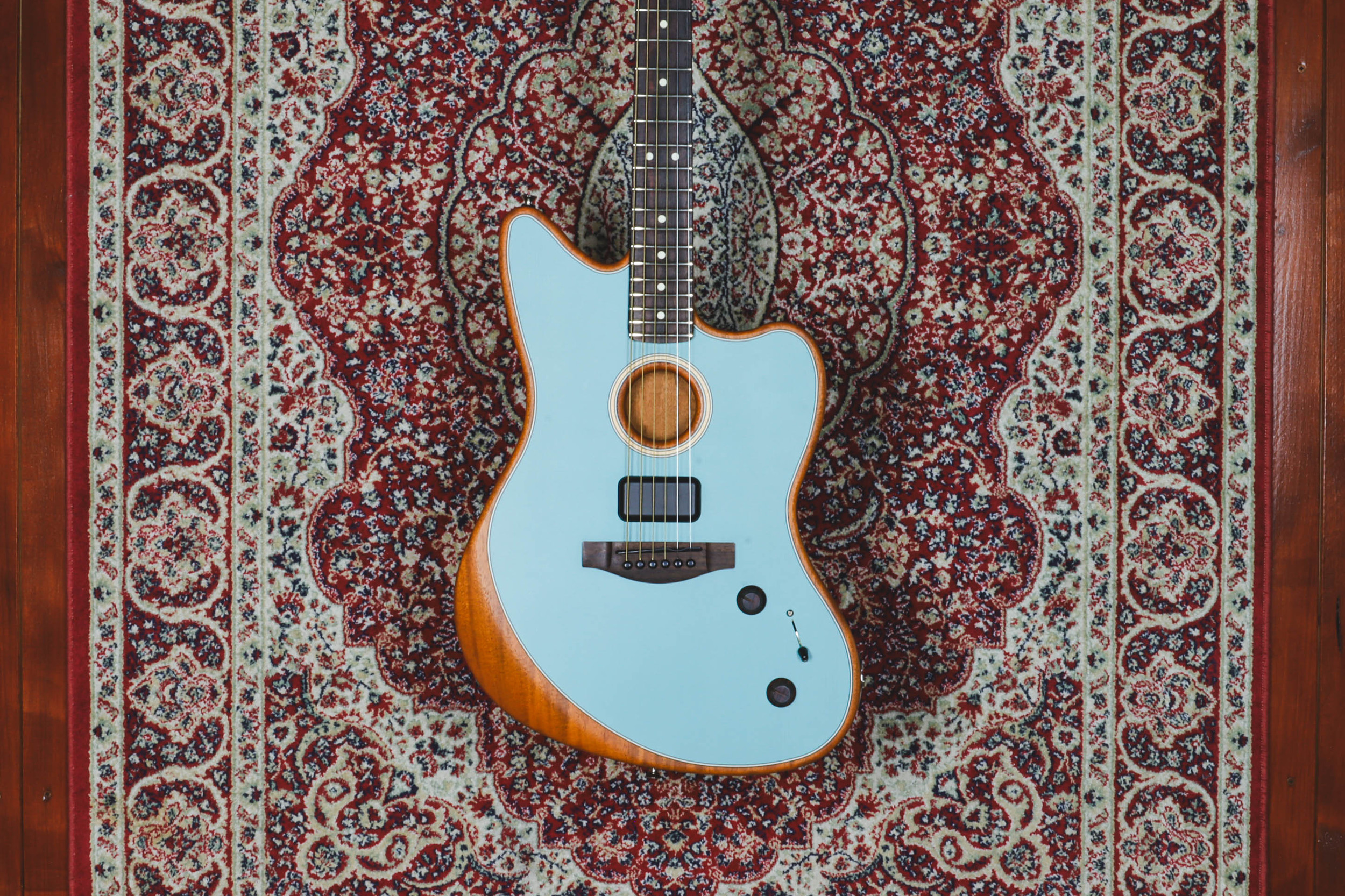 PRELOVED - Fender Acoustasonic Player Jazzmaster - Ice Blue | The