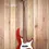 Thumbnail: Front view of the Aria PRO II RSB1000 CA Bass in Red, hanging on a timber wall.