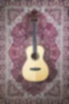 Tanglewood Java TJ8E’s bridge and compensated saddle.