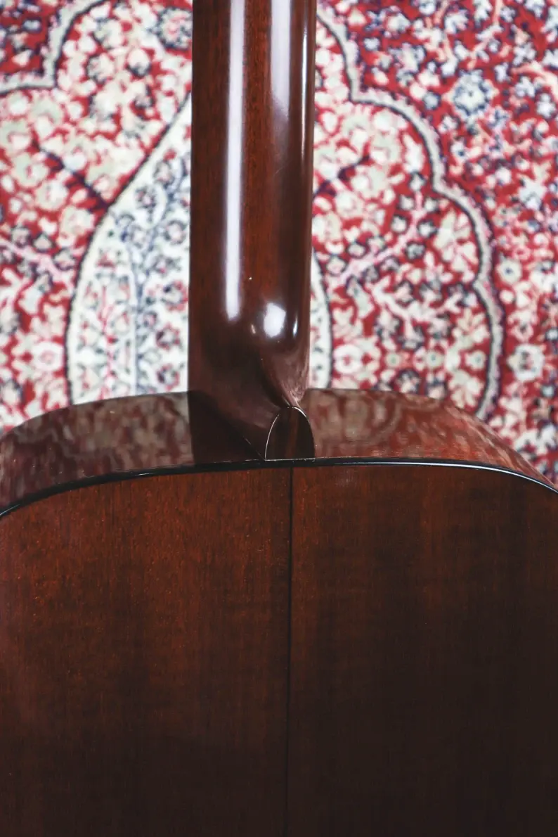 Thumbnail: Martin D12-18 Natural 1979 neck heel detail