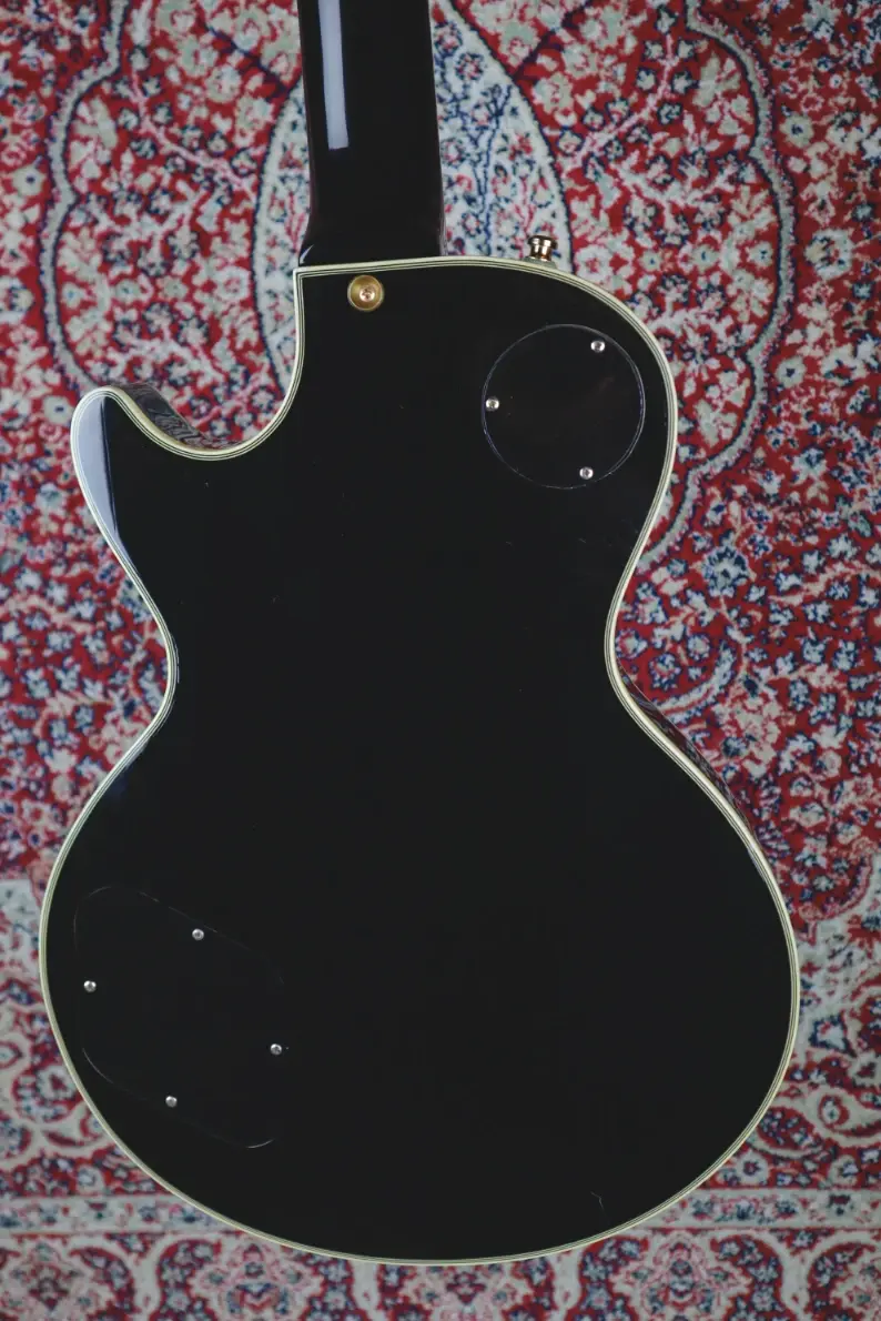 Thumbnail: Epiphone Les Paul Custom Black body front detail