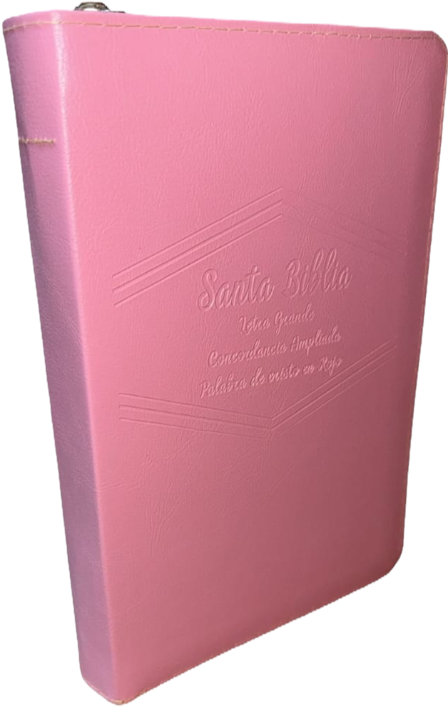 BIBLIA LETRA GRANDE PJR CONCORDANCIA AMPLIADA ROSA PASTEL