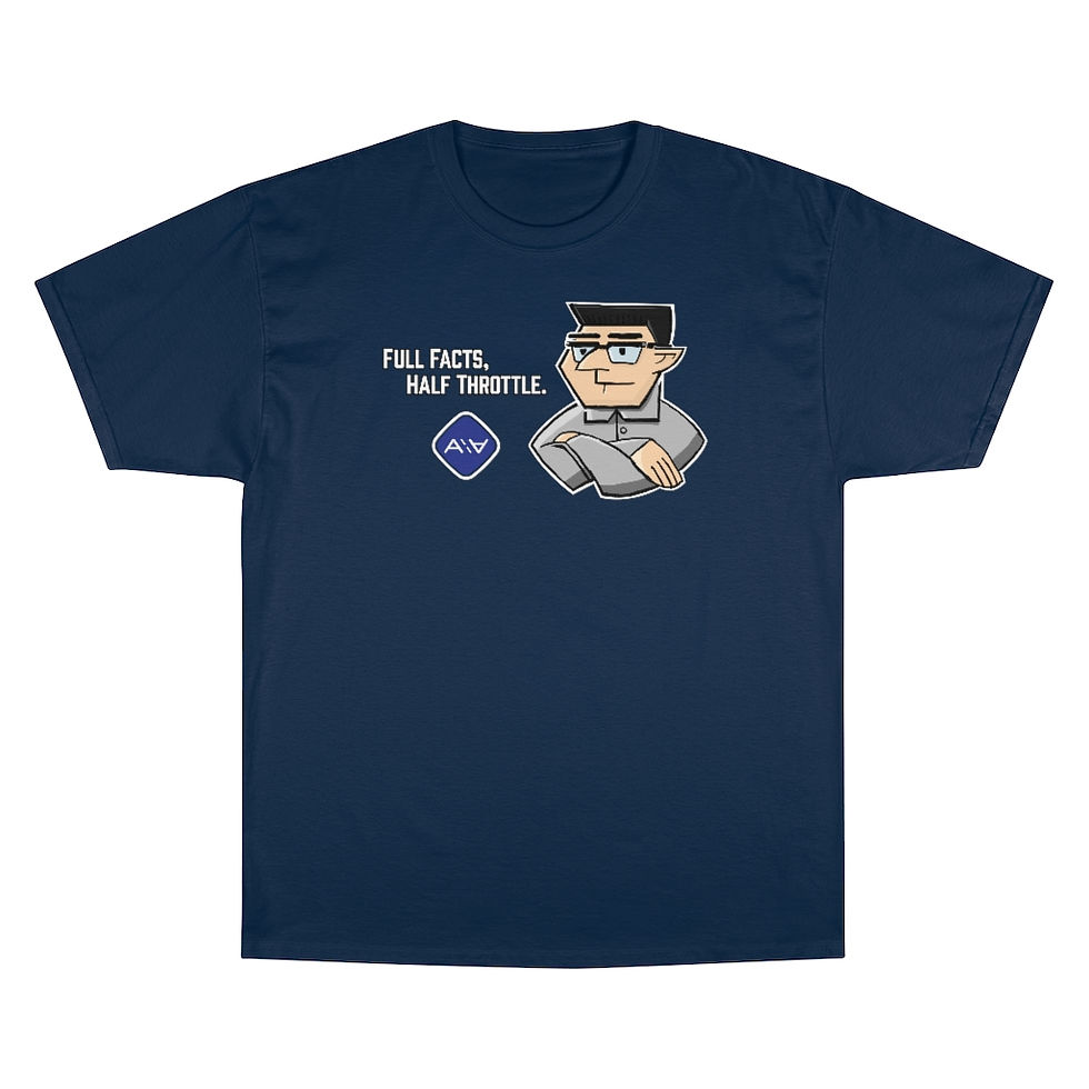 Thumbnail: Full Facts, Half Throttle - Champion Tee