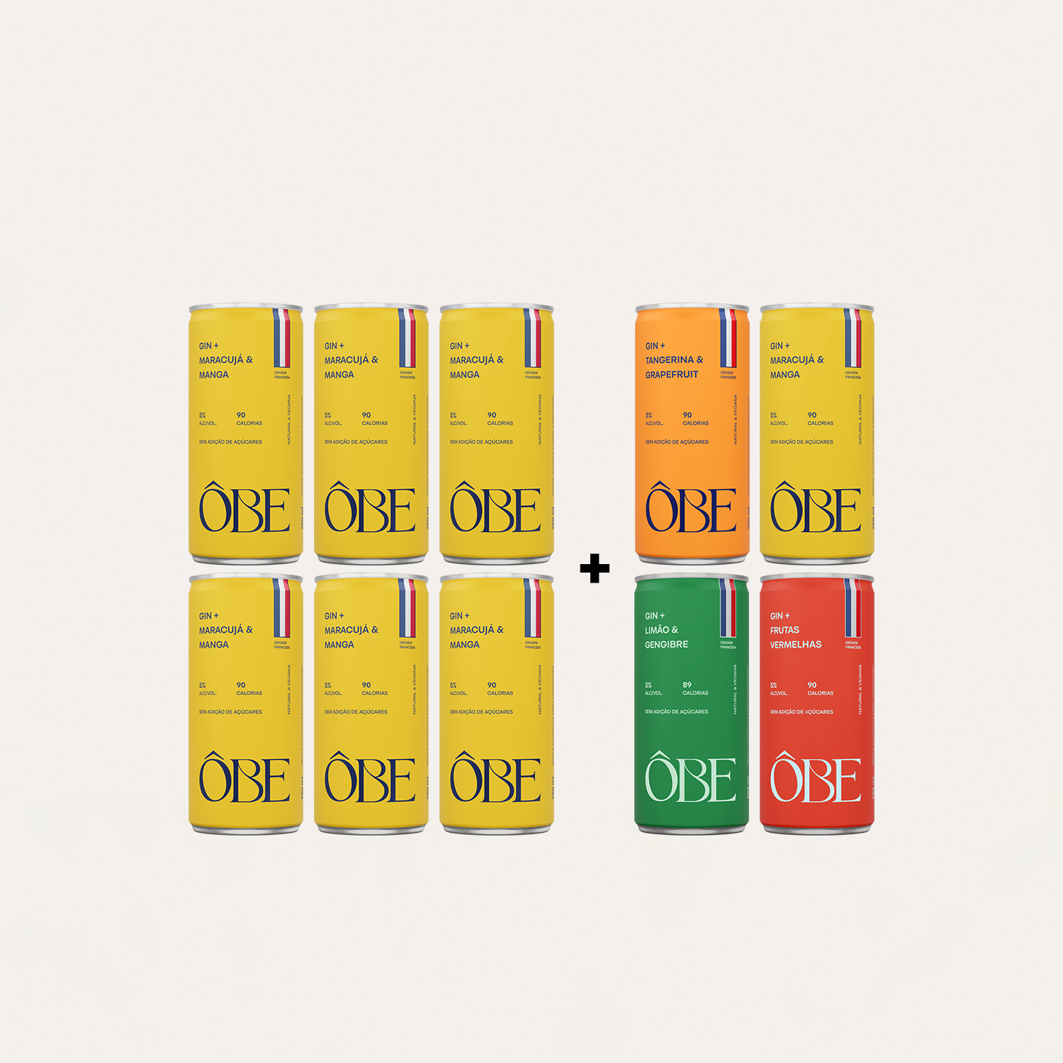 Pack Maracujá & Manga + Todos Sabores Ôbe - drink 269ml (10 un)
