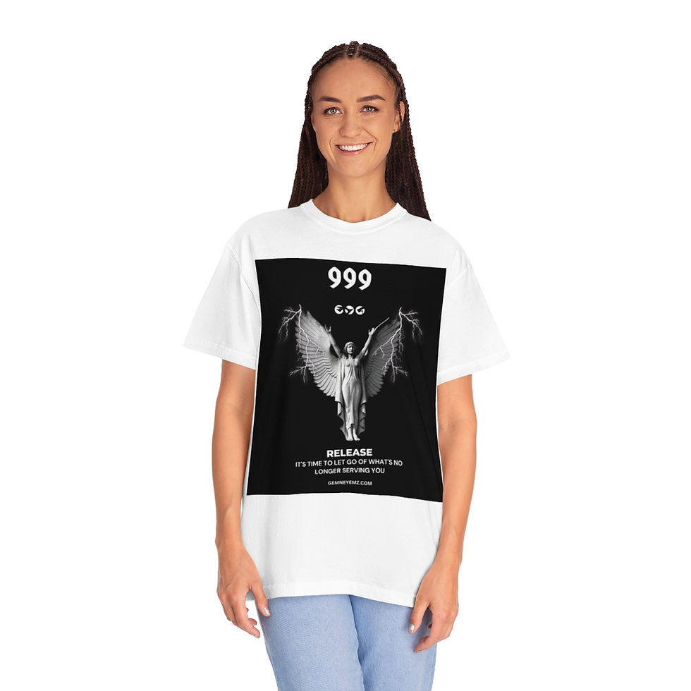 Thumbnail: 999 ANGEL NUMBER Unisex Garment-Dyed T-shirt